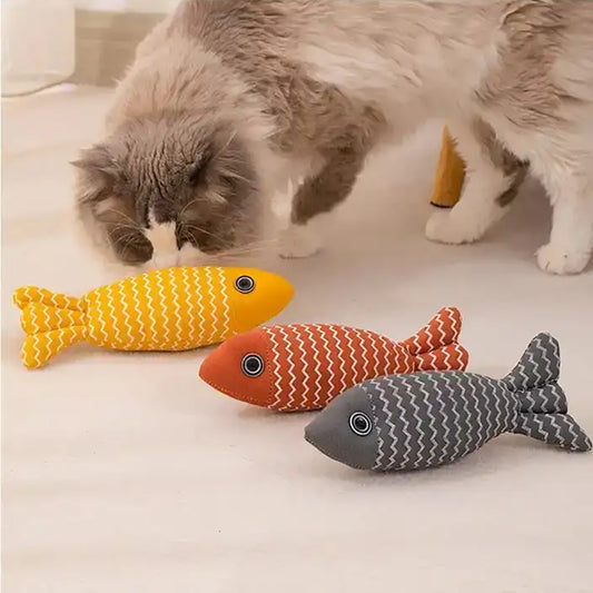 catnip fish kicker toy - Pawlunexa
