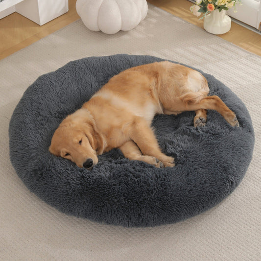 cozy round dog bed - Pawlunexa