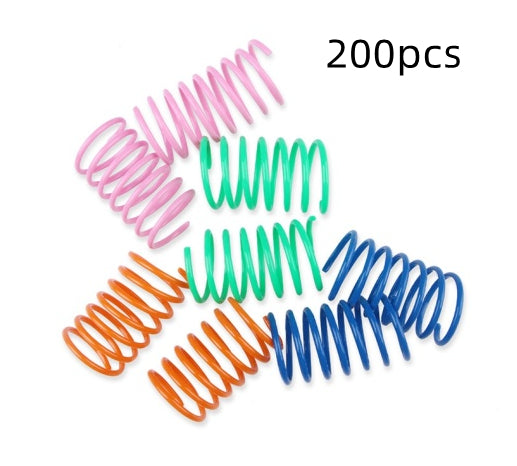 Colorful Spring Beating Cat Toy Ball - Pawlunexa