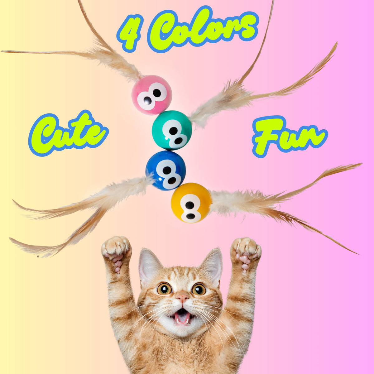 Interactive Bouncing Cat Ball Toy - Pawlunexa