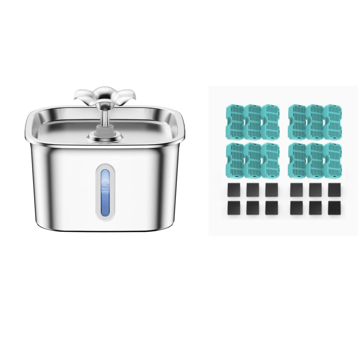 Floral Water Dispenser for Pets - Pawlunexa