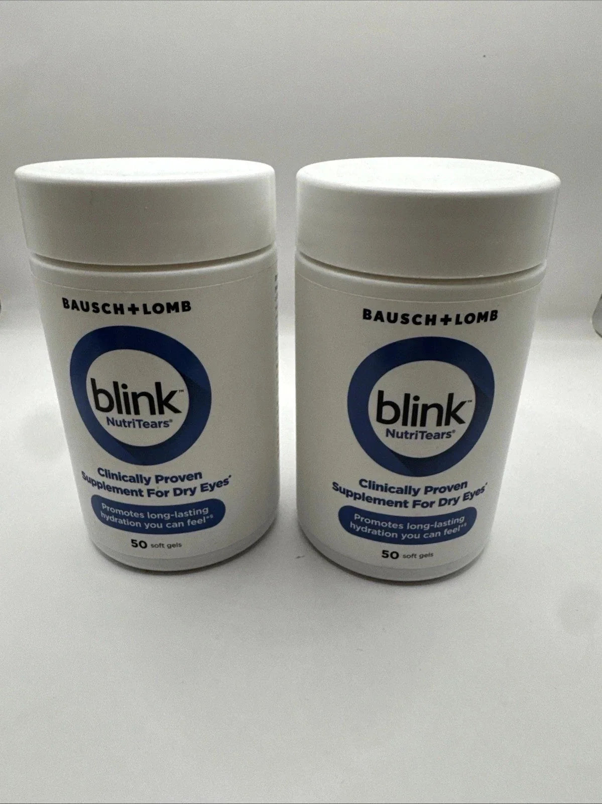 Lot (2) Blink nutritears SUPPLEMENT For Dry Eyes 50 Tab. Fit And Glow