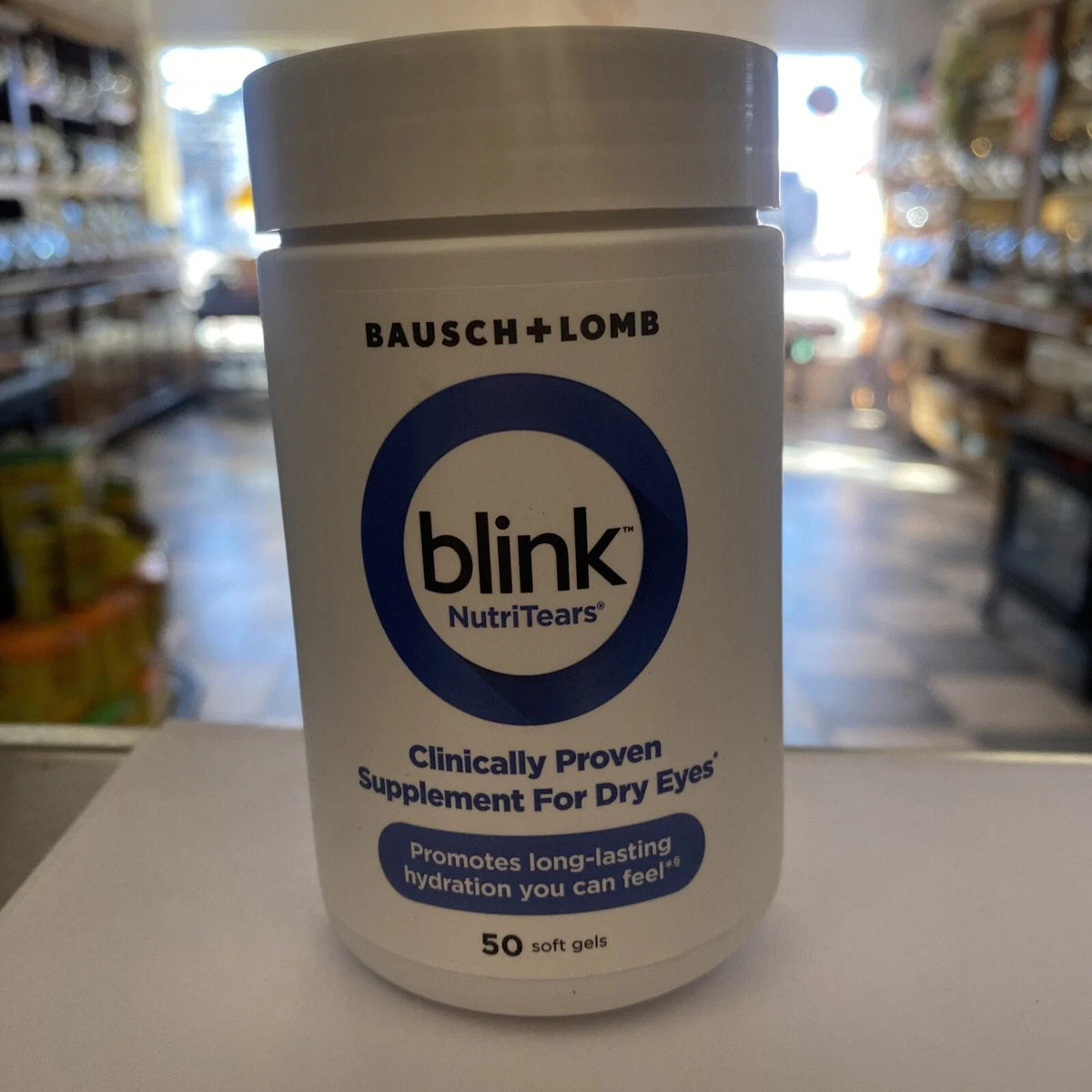 Blink NutriTears Supplement for Dry Eyes, Long Lasting Eye Relief, 50 Softgels Fit And Glow