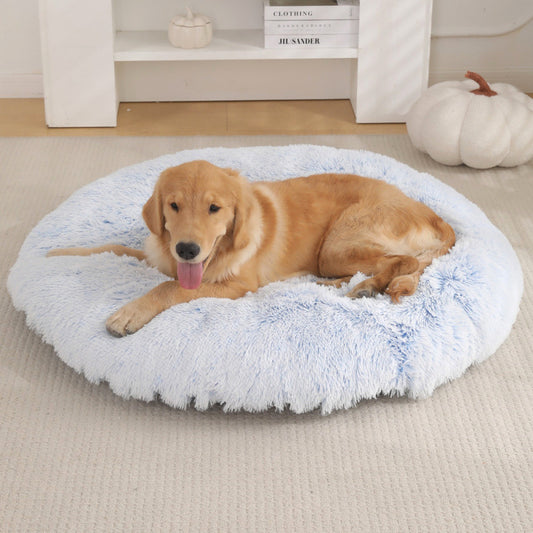 cozy round dog bed - Pawlunexa