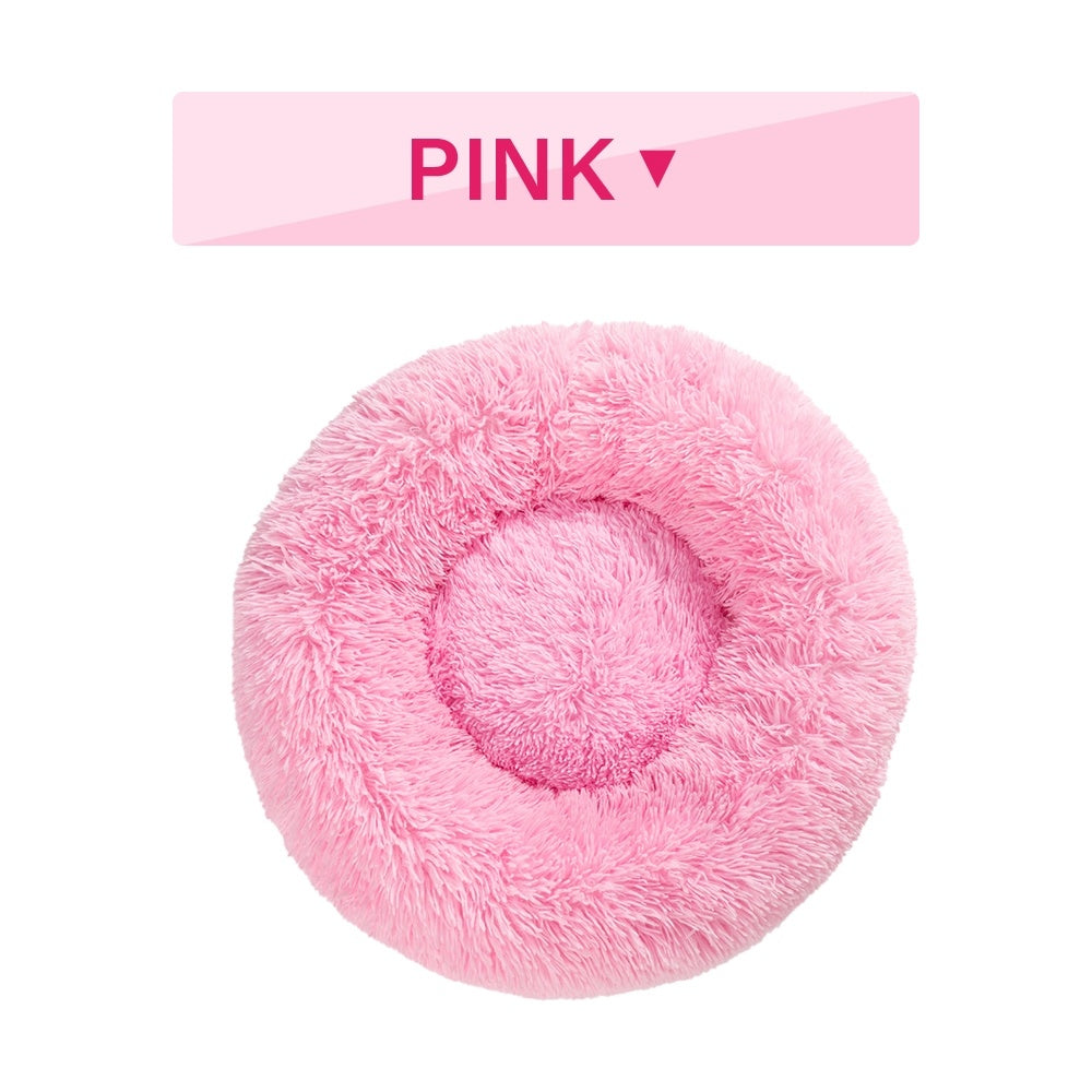 Fluffy Donut Dog Bed - Pawlunexa