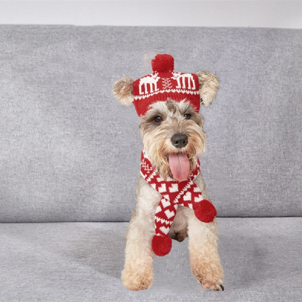 Pet Christmas Scarf Set - Pawlunexa