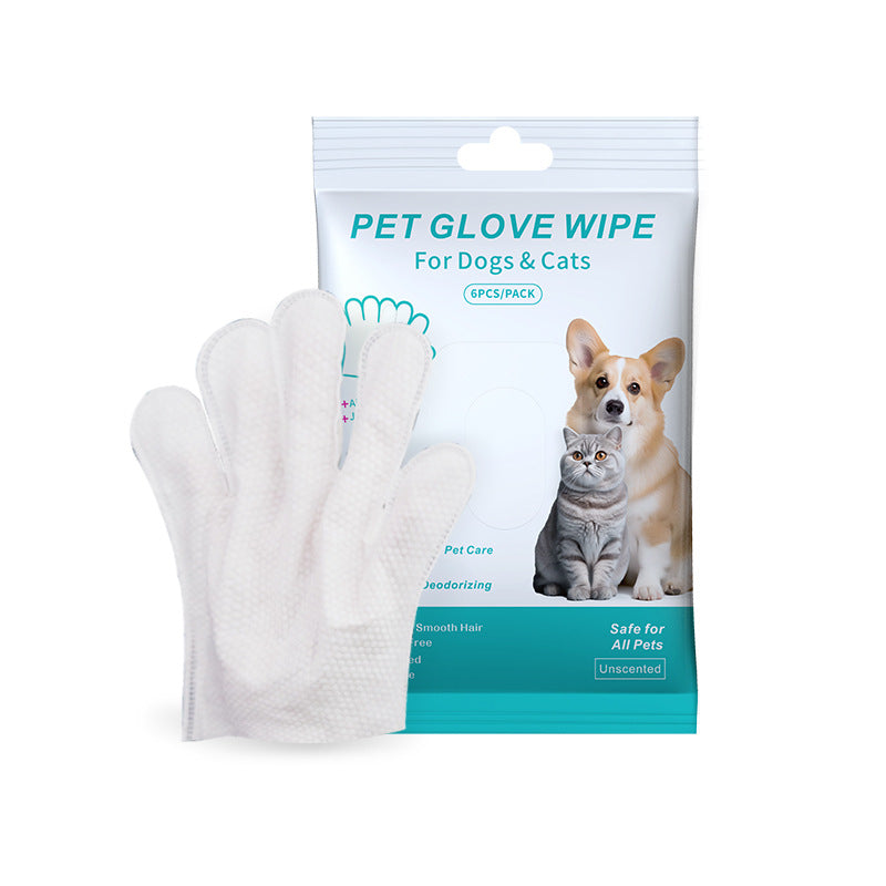 Pet cleaning gloves