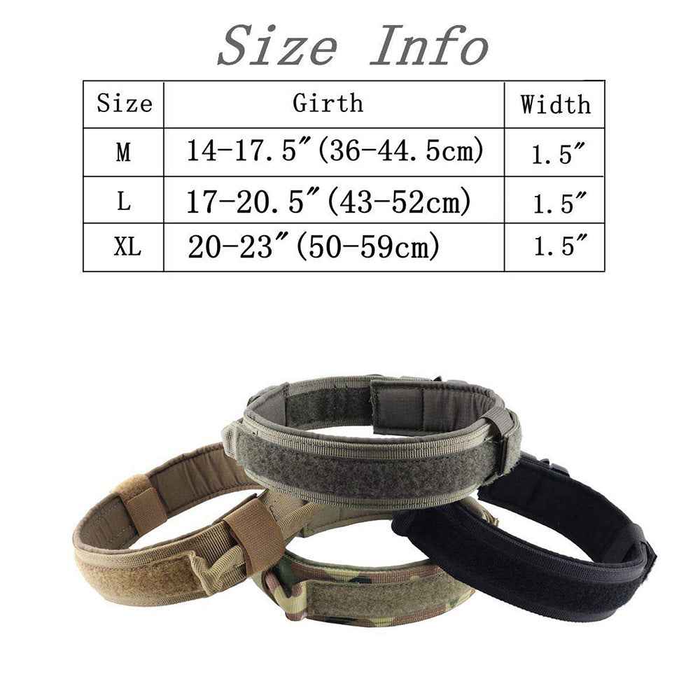 Durable tactical dog collar