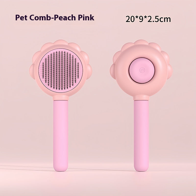 2-in-1 Self-Cleaning Dog Brush - Pawlunexa