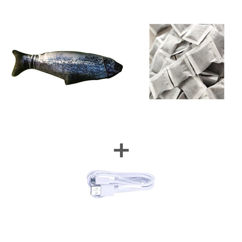 Simulation Electric Fish Toy for Cats - Pawlunexa