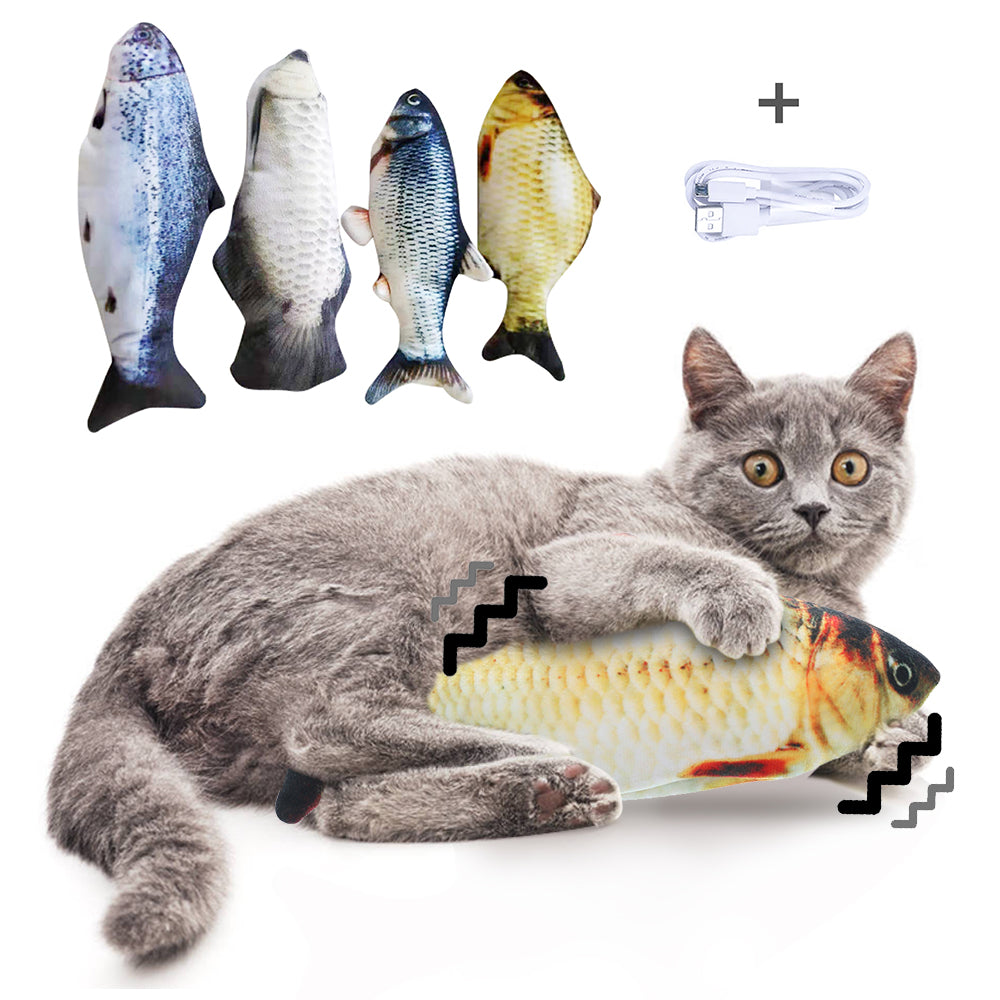 Simulation Electric Fish Toy for Cats - Pawlunexa