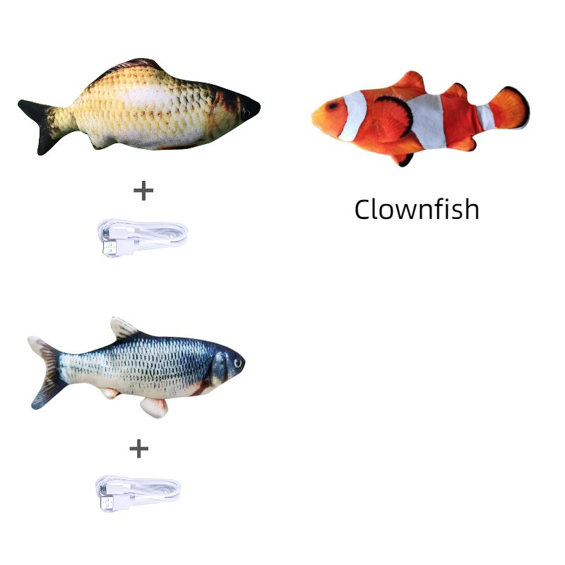Simulation Electric Fish Toy for Cats - Pawlunexa