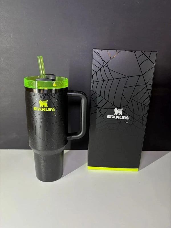 Stanley Halloween Web Glow Quencher H2.0 FlowState Tumbler 40 oz