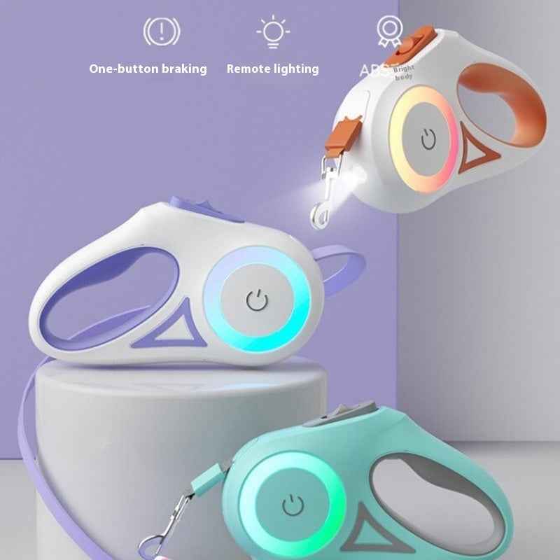 retractable dog leash with collar