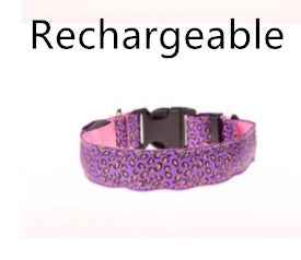 LED dog collar safety