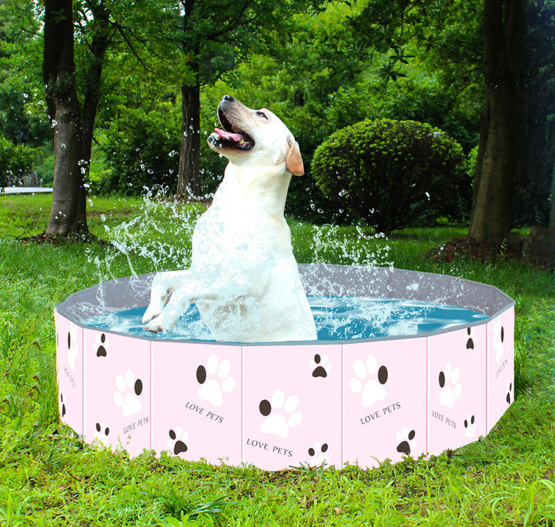 Pet-Friendly PVC Folding Bathtub - Pawlunexa