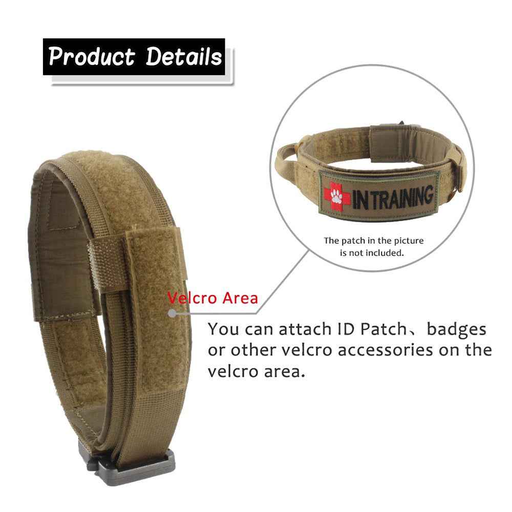 Durable tactical dog collar