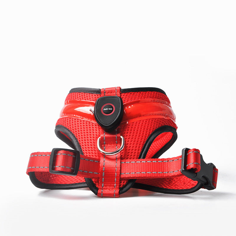 LED Dog Harness USB Rechargeable - Pawlunexa