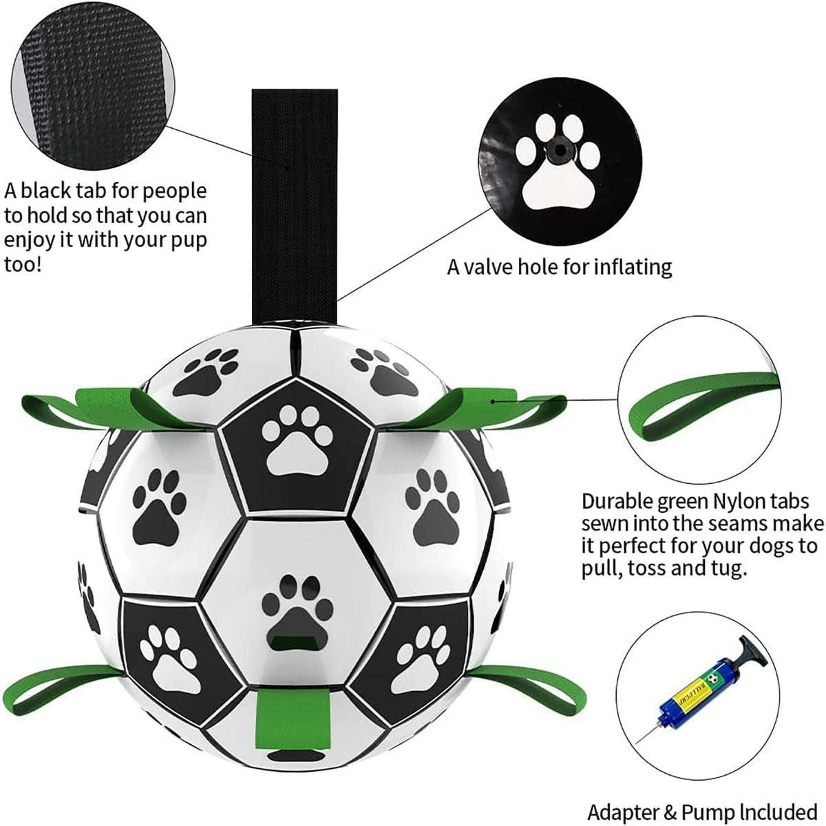 Interactive Dog Football Toy - Pawlunexa