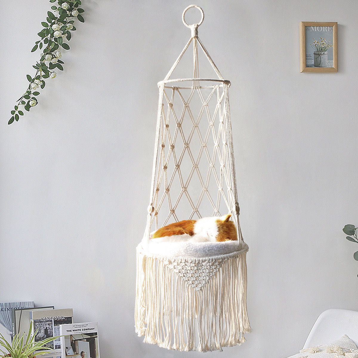 Macrame Cat Hammock - Pawlunexa