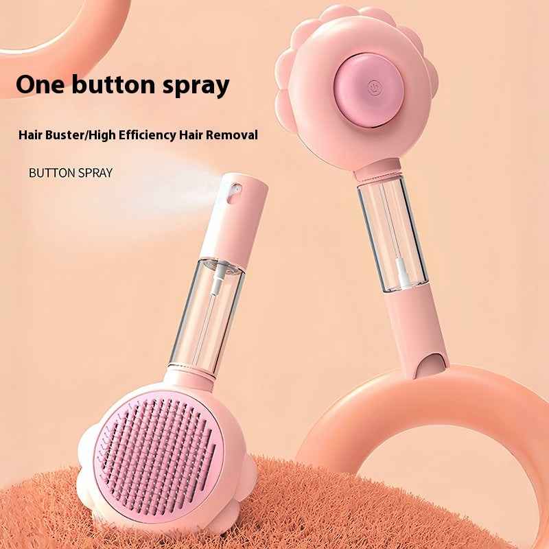 2-in-1 Self-Cleaning Dog Brush