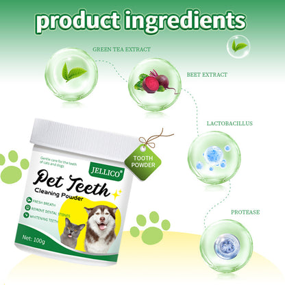 Pet Dental Cleaning Powder with Natural Ingredients