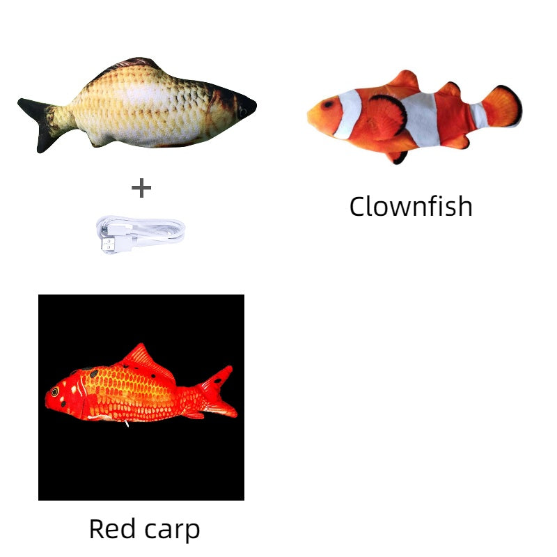 Simulation Electric Fish Toy for Cats - Pawlunexa