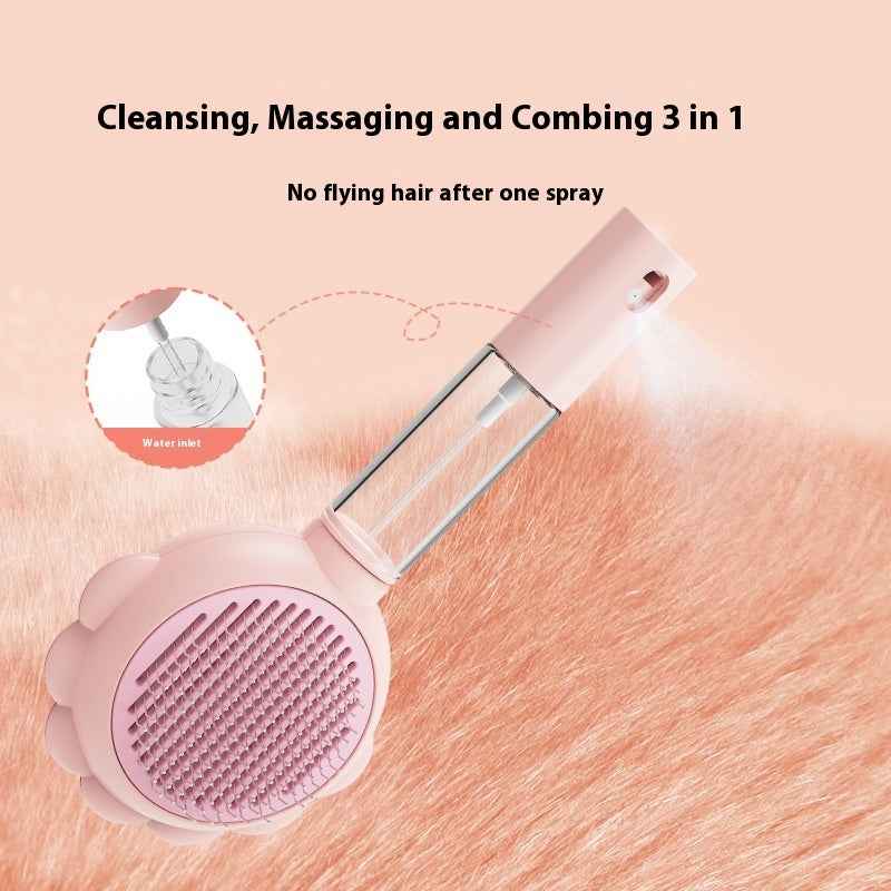 2-in-1 Self-Cleaning Dog Brush