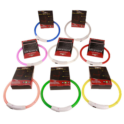 LED illuminated pet collar