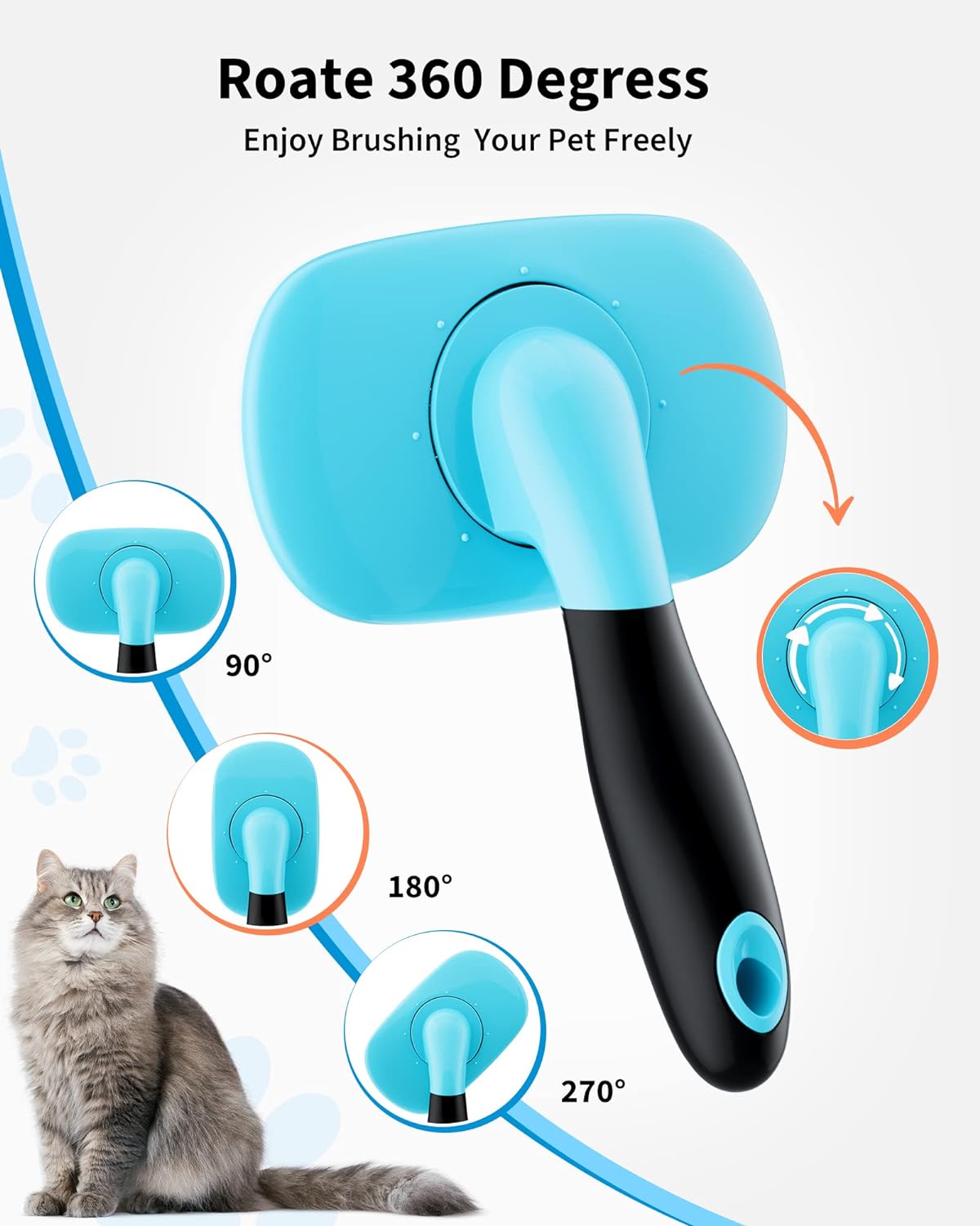 pet grooming brush - Pawlunexa