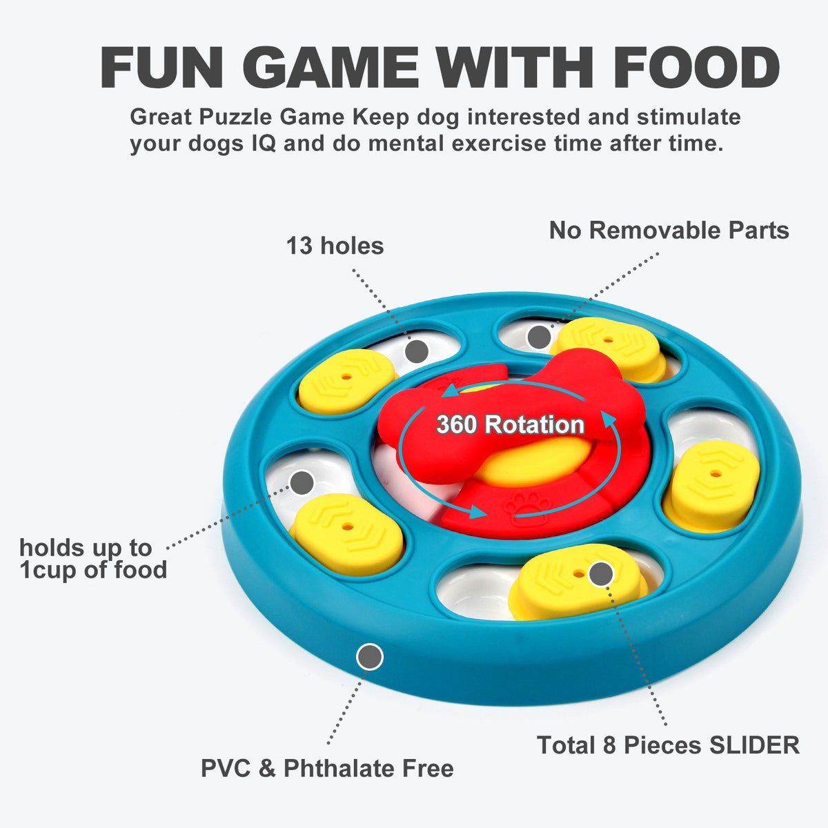 Leak-proof Dog Puzzle Toy - Pawlunexa