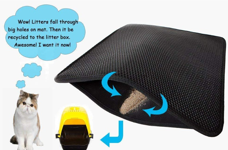 Waterproof Cat Litter Mat - Pawlunexa