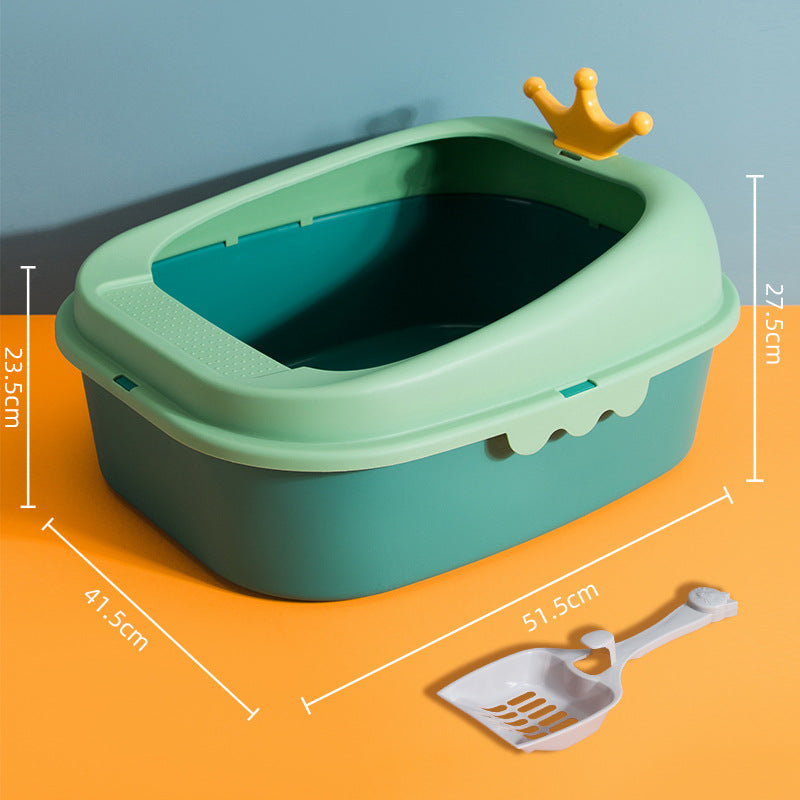 Oversized Semi-Enclosed Litter Box - Pawlunexa