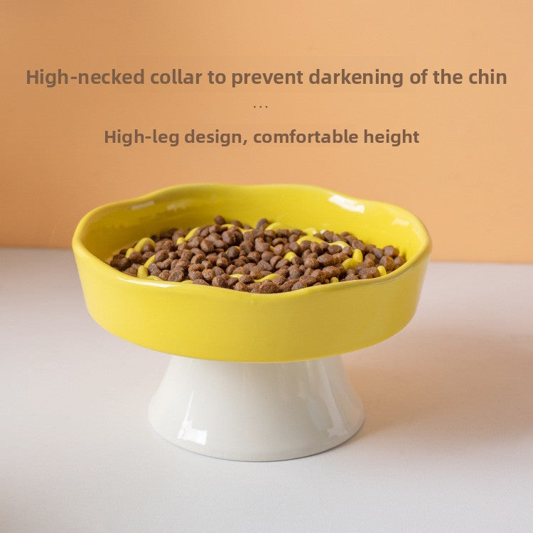 Ceramic Slow Feeder Pet Bowl