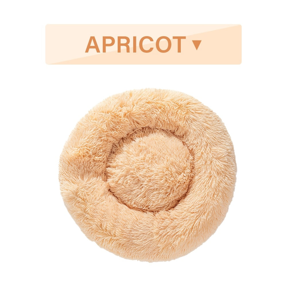 Fluffy Donut Dog Bed - Pawlunexa