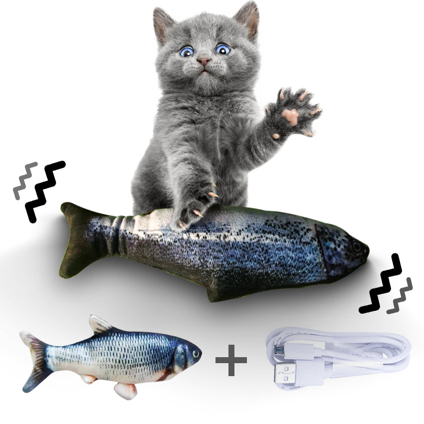 Simulation Electric Fish Toy for Cats - Pawlunexa