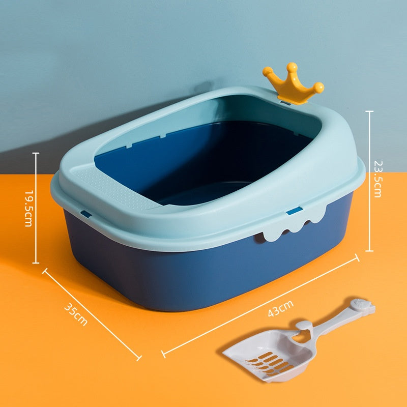 Oversized Semi-Enclosed Litter Box - Pawlunexa