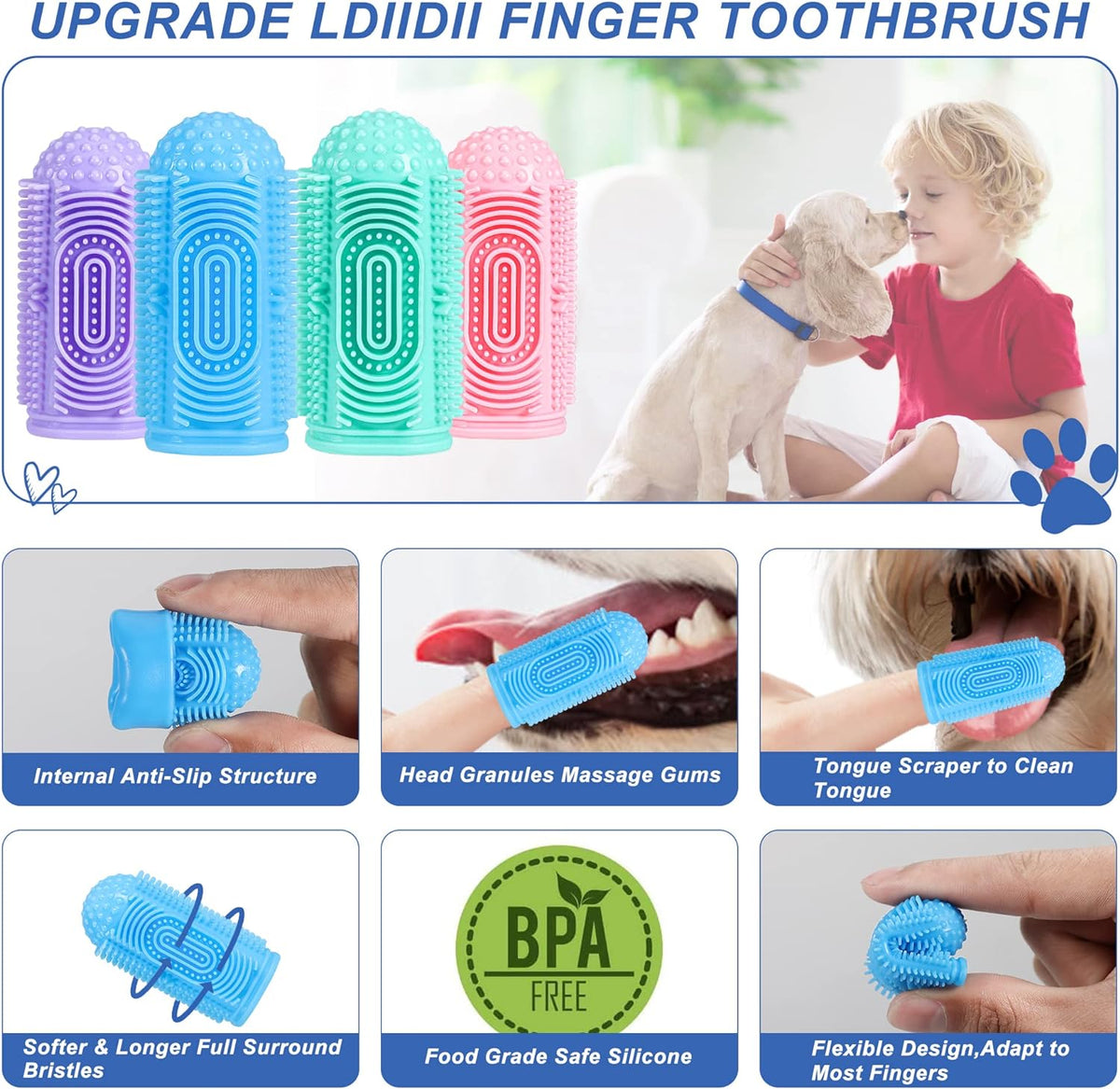 Dog Toothbrush Kit - Pawlunexa