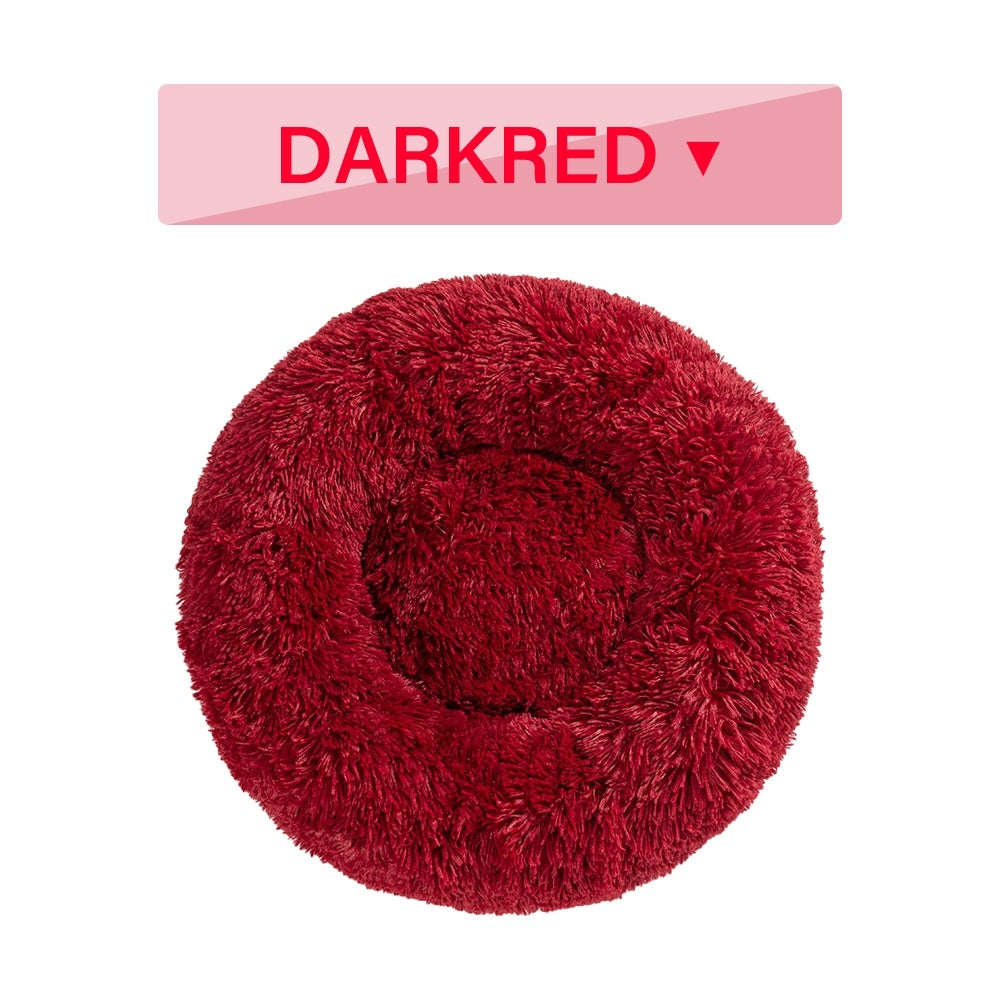 Fluffy Donut Dog Bed - Pawlunexa