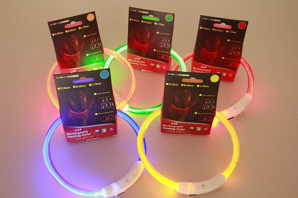 Flashing Safety Dog Collar - Pawlunexa