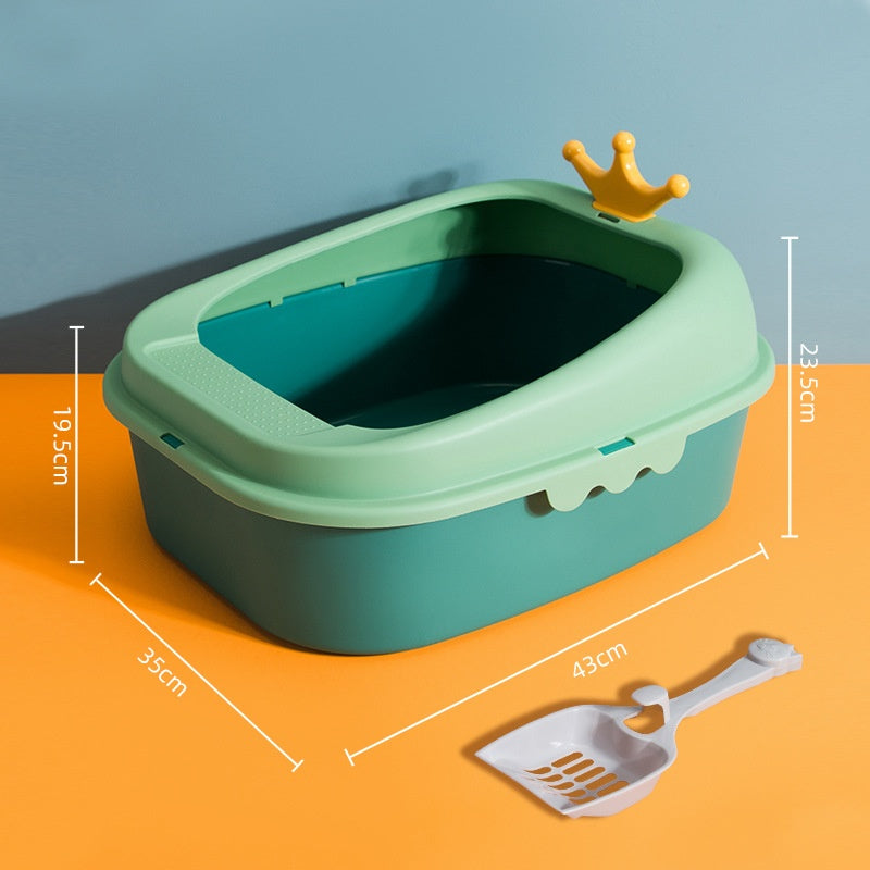 Oversized Semi-Enclosed Litter Box - Pawlunexa