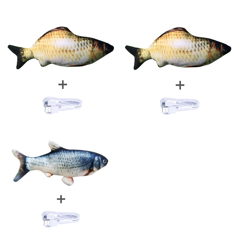 Simulation Electric Fish Toy for Cats - Pawlunexa