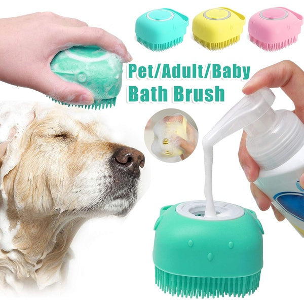 Silicone Dog Bath Massage Gloves - Pawlunexa