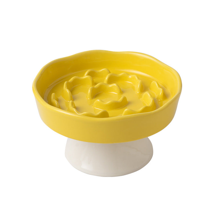 Ceramic Slow Feeder Pet Bowl