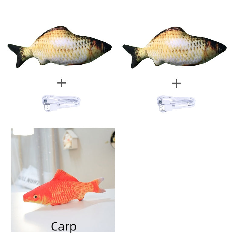 Simulation Electric Fish Toy for Cats - Pawlunexa