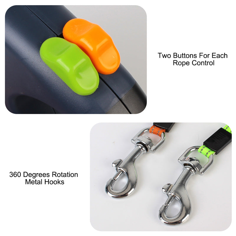 Reflective Retractable Dog Leash - Pawlunexa