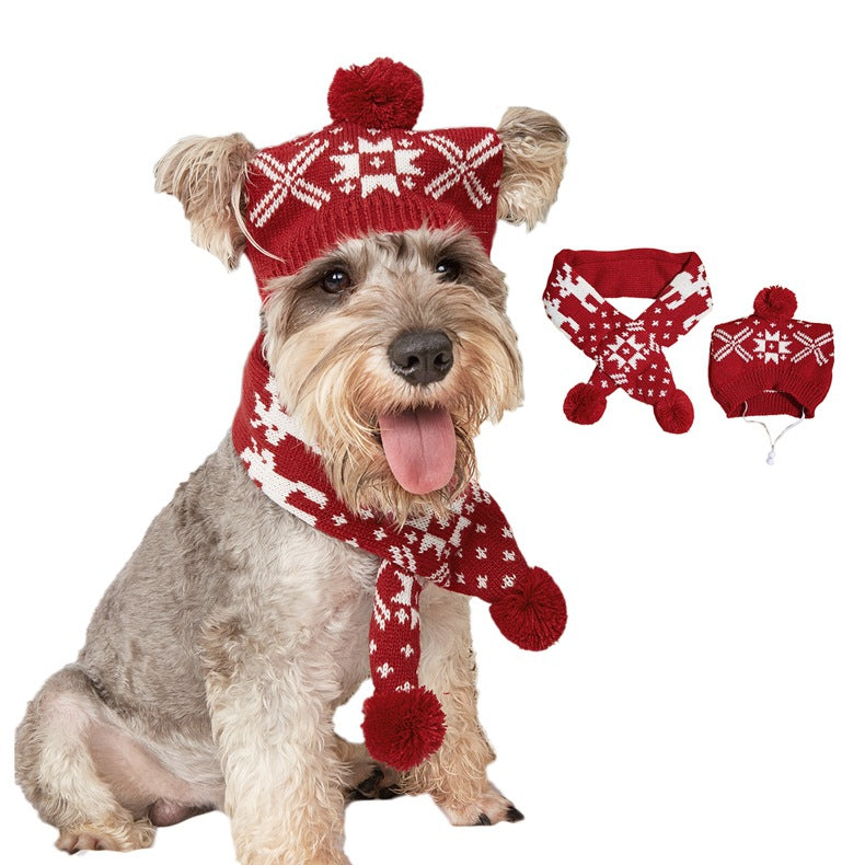 Pet Christmas Scarf Set - Pawlunexa