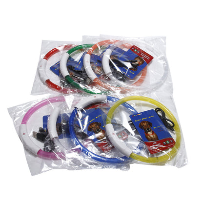 LED illuminated pet collar