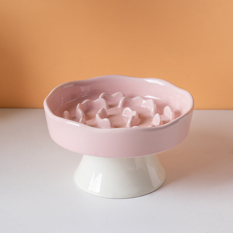 Ceramic Slow Feeder Pet Bowl