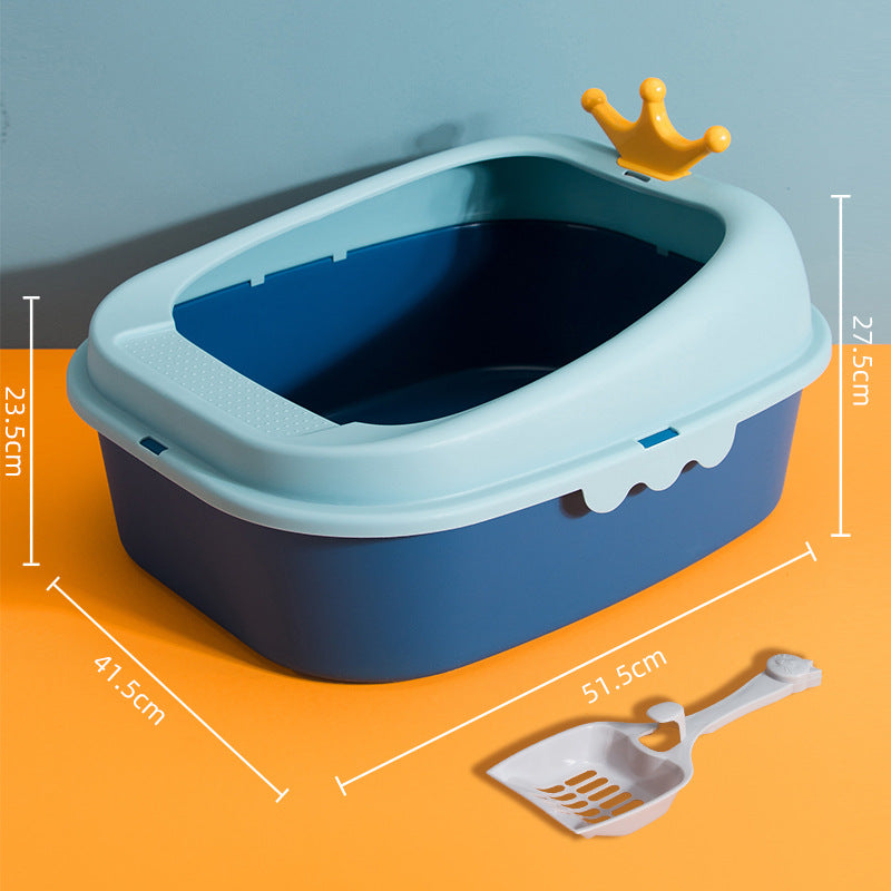 Oversized Semi-Enclosed Litter Box - Pawlunexa